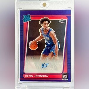 Keon Johnson Rated Rookie Autograph